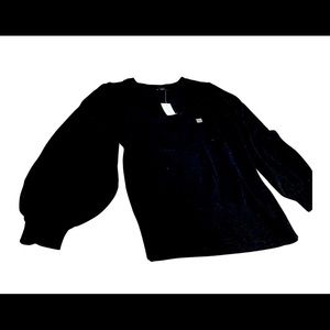 Ann Taylor Factory V-nek long sleeve black sweater